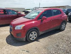 Chevrolet salvage cars for sale: 2015 Chevrolet Trax LS