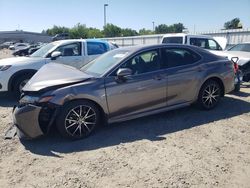 Salvage cars for sale at Sacramento, CA auction: 2022 Toyota Camry Night Shade