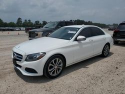 Salvage cars for sale from Copart Houston, TX: 2016 Mercedes-Benz C300