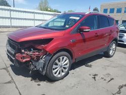 Salvage cars for sale from Copart Littleton, CO: 2017 Ford Escape Titanium