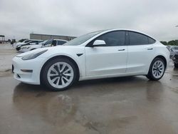 Salvage cars for sale at Wilmer, TX auction: 2022 Tesla Model 3