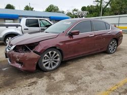 Salvage cars for sale at Wichita, KS auction: 2014 Honda Accord Sport