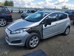 Salvage cars for sale from Copart Arlington, WA: 2015 Ford Fiesta SE