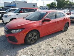 Salvage cars for sale from Copart Opa Locka, FL: 2018 Honda Civic EX