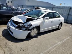Salvage cars for sale from Copart Vallejo, CA: 2006 Honda Civic Hybrid