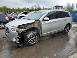 Salvage cars for sale at Duryea, PA auction: 2014 Infiniti QX60