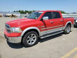 Salvage cars for sale at Pennsburg, PA auction: 2013 Dodge 1500 Laramie