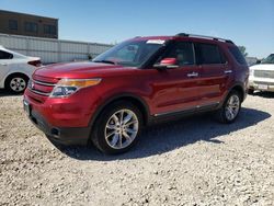 Salvage cars for sale at Kansas City, KS auction: 2014 Ford Explorer Limited