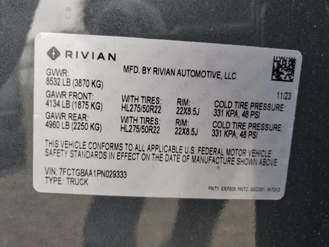 2023 Rivian R1T Adventure