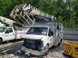 Salvage trucks for sale at West Warren, MA auction: 2017 Chevrolet Express G4500