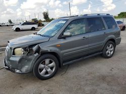 Honda salvage cars for sale: 2007 Honda Pilot EXL