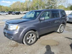 Salvage cars for sale at North Billerica, MA auction: 2015 Honda Pilot EX