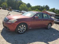 Salvage cars for sale at Mendon, MA auction: 2006 Infiniti M35 Base