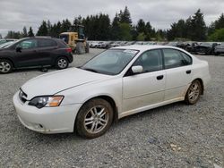 Salvage cars for sale from Copart Graham, WA: 2005 Subaru Legacy 2.5I