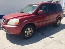 Honda Pilot EXL salvage cars for sale: 2004 Honda Pilot EXL