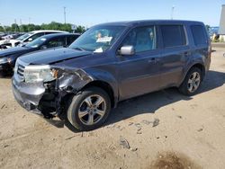 Salvage cars for sale at Woodhaven, MI auction: 2015 Honda Pilot EX