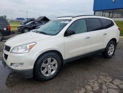 Salvage cars for sale from Copart Woodhaven, MI: 2012 Chevrolet Traverse LT