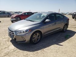 Salvage cars for sale at Amarillo, TX auction: 2018 Hyundai Elantra SEL