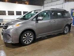 Salvage cars for sale from Copart Blaine, MN: 2020 Toyota Sienna XLE