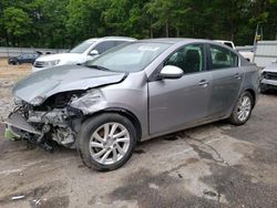 Salvage cars for sale from Copart Austell, GA: 2012 Mazda 3 I