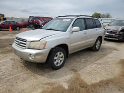 Salvage cars for sale at Mcfarland, WI auction: 2003 Toyota Highlander Limited