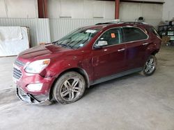 Chevrolet salvage cars for sale: 2016 Chevrolet Equinox LTZ