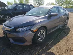 Salvage cars for sale from Copart Elgin, IL: 2017 Honda Civic LX