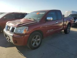 Salvage cars for sale from Copart Grand Prairie, TX: 2005 Nissan Titan XE