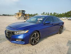 Salvage cars for sale at Houston, TX auction: 2019 Honda Accord Sport