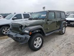 Salvage cars for sale from Copart Houston, TX: 2022 Jeep Wrangler Unlimited Sport