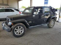 Jeep salvage cars for sale: 2012 Jeep Wrangler Unlimited Sahara