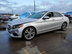 Salvage cars for sale at Grand Prairie, TX auction: 2017 Mercedes-Benz C300