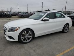 Salvage cars for sale from Copart Los Angeles, CA: 2017 Mercedes-Benz C300