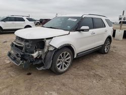 Salvage cars for sale at Amarillo, TX auction: 2017 Ford Explorer Limited