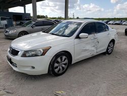 Salvage cars for sale at West Palm Beach, FL auction: 2009 Honda Accord EXL