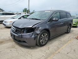 Salvage cars for sale at Pekin, IL auction: 2015 Honda Odyssey Touring