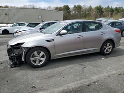 Salvage cars for sale at Exeter, RI auction: 2015 KIA Optima LX