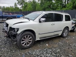 Salvage cars for sale at Waldorf, MD auction: 2008 Infiniti QX56