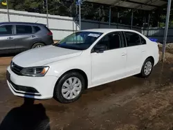 Salvage cars for sale at Austell, GA auction: 2016 Volkswagen Jetta S