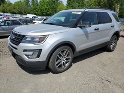 Salvage cars for sale at Portland, OR auction: 2017 Ford Explorer Sport