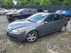 Salvage cars for sale from Copart Waldorf, MD: 2005 Acura TL
