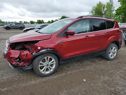 Salvage cars for sale from Copart Ontario Auction, ON: 2017 Ford Escape SE