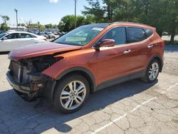 Salvage cars for sale at Lexington, KY auction: 2015 Hyundai Santa FE Sport