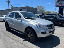 Salvage cars for sale at North Billerica, MA auction: 2006 Mercedes-Benz ML 350