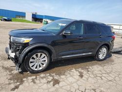 Salvage cars for sale at Woodhaven, MI auction: 2020 Ford Explorer Limited