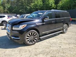 Salvage Cars with No Bids Yet For Sale at auction: 2018 Lincoln Navigator L Select