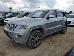 Jeep Grand Cherokee Overland salvage cars for sale: 2018 Jeep Grand Cherokee Overland