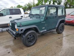 Salvage cars for sale at Bridgeton, MO auction: 2001 Jeep Wrangler / TJ SE