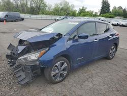 Salvage cars for sale at Portland, OR auction: 2019 Nissan Leaf S Plus