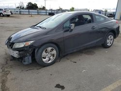 Salvage cars for sale at Nampa, ID auction: 2013 Honda Civic LX